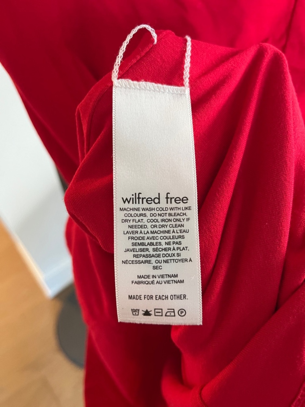 LIKE NEW Wilfred Free Orbit Red Mini Dress - Picture 4 of 5
